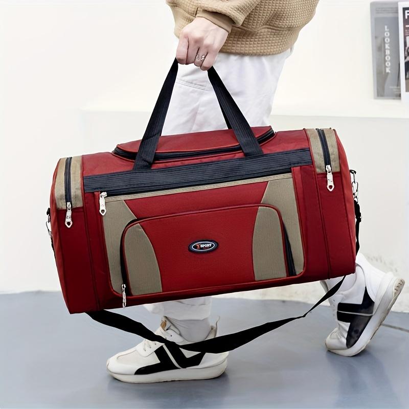 1 шт. Простая модная дорожная сумка, большая вместительная сумка через плечо с регулируемым ремнем, многофункциональная дорожная сумка
