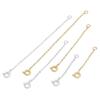 Copper Brass Necklace Extension Chain Bulk Bracelet Extended Chains Tail Extender With Snap Spring Clips For DIY Jewelry Making