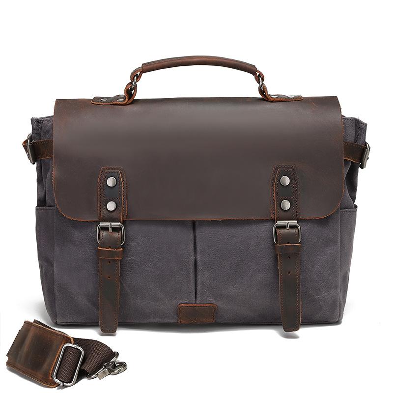 Мужская сумка-портфель из парусины через плечо, мужская стильная ручная сумка через плечо, нагрудная сумка, компьютерная сумка, сумка-мессенджер