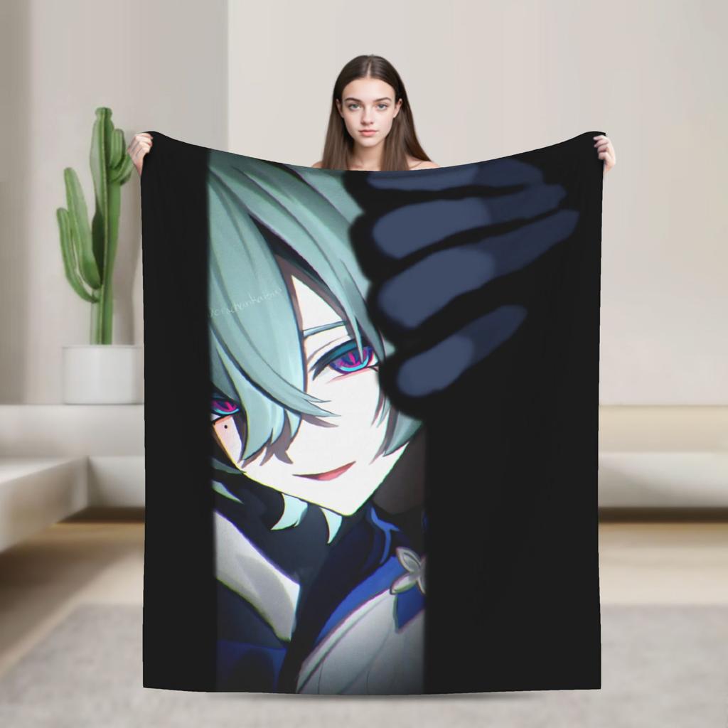 Плед Lohen Game Blanket Genshins Impacts Фланелевый плед Постель Диван Портативный Мягкий Теплый Покрывало