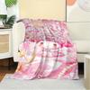 1pc Cute Cartoon Character My Melody Home Flannel Blanket - Seasonal Universal Cozy Washable Gift for All Ages, Suitable for All Family, Ava