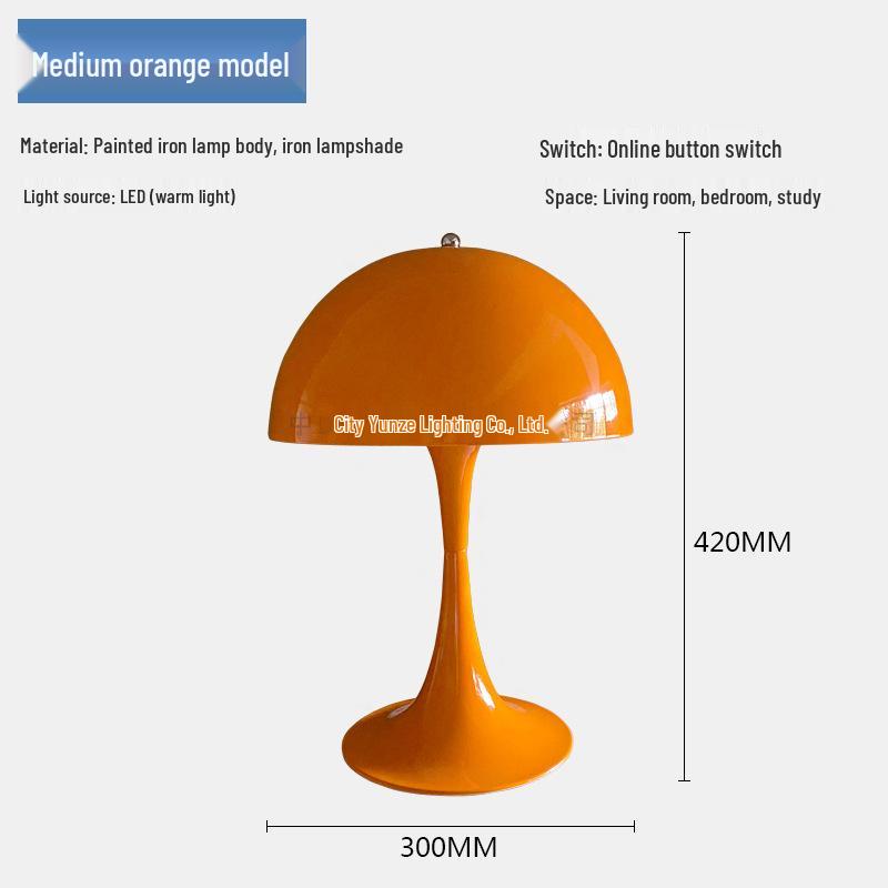 Modern Minimalist Mushroom Table Lamp: Nordic Bedside Light for Warm, Romantic, and Creative Bedroom Decor