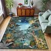 Jungle Wildlife Pattern Living Room Carpet Tropical Forest Giraffe Zebra Design Floor Mat Living Room Sofa Tea Table Foot Mat