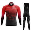 Long Sleeve Cycling Jersey Set Quick Dry Performance Bike Road Team Wear