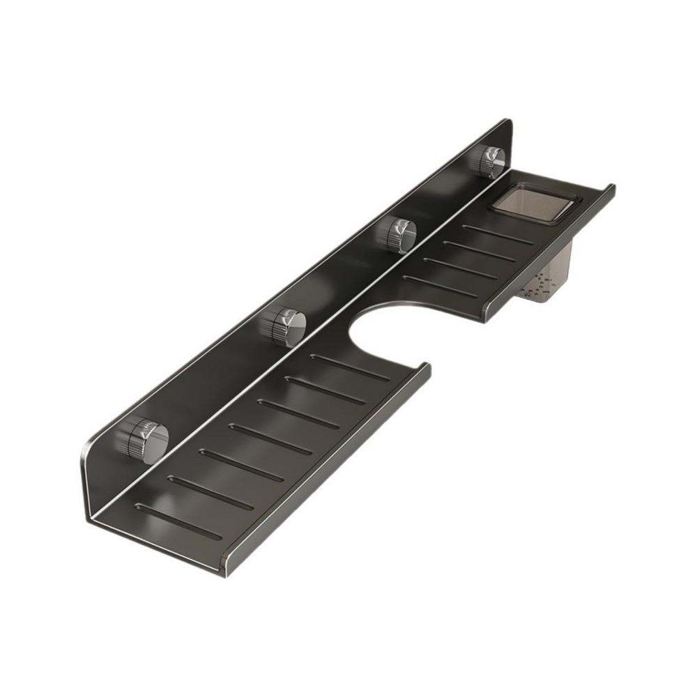 Carbon Steel Countertop Tap Storage Rack Wall Mounted U-Shaped Storage Rack Sink
