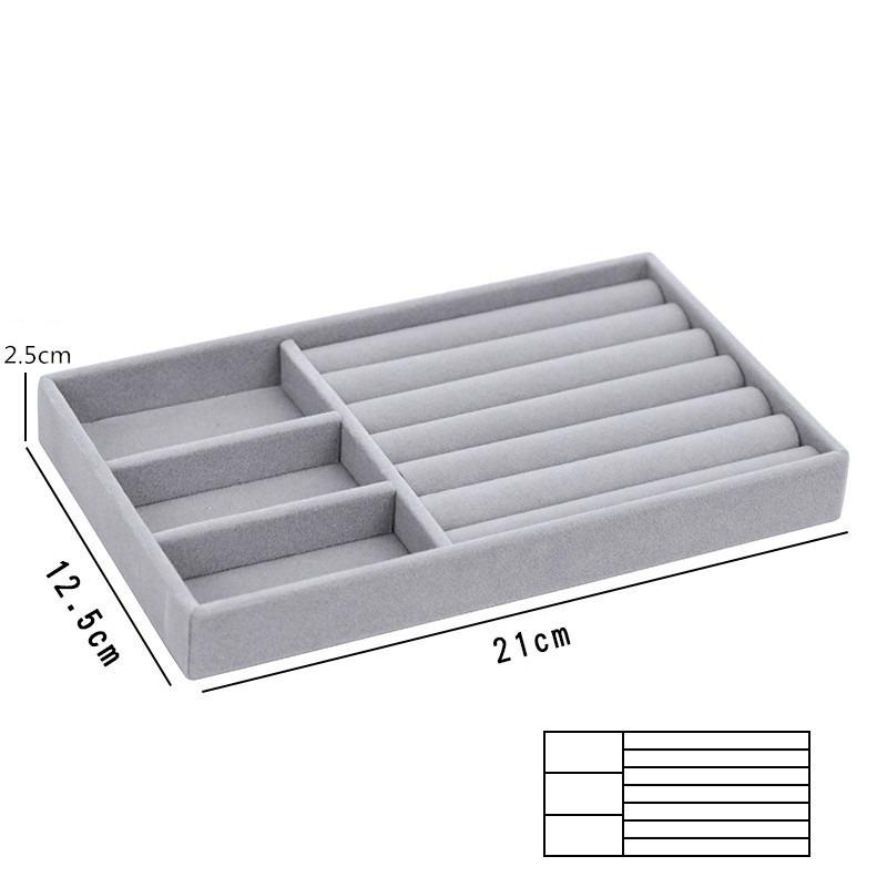 1pc Jewelry Storage Box, Divided Organizer Tray for Necklace Earrings Ring, Desktop Drawer‑type Jewelry Holder for Dresser