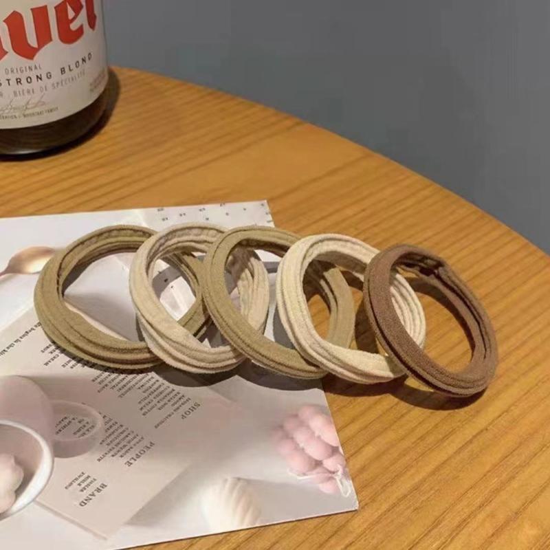 5 шт. 5 см Разноцветные Толстые Резинки для Волос Флуоресцентного Цвета Эластичные Резинки для Девочек Головные Уборы Скранчи Держатель Аксессуары для Волос Подарок