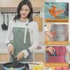 Водонепроницаемый полосатый кухонный фартук с функцией вытирания рук