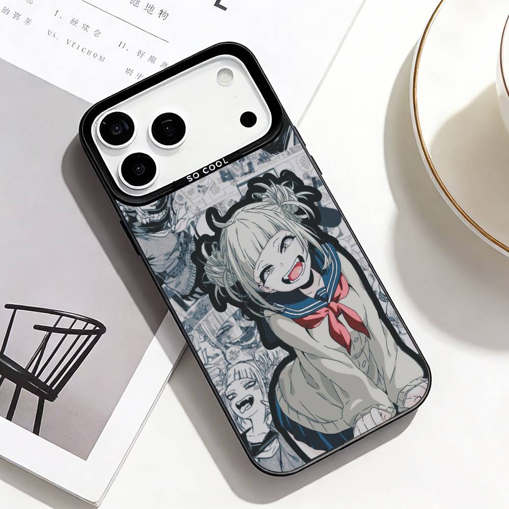 Чехол для телефона T-Toga himiko Для iPhone17,16,15,14,13,12,Pro Max Черный Цветной Чехол для телефона