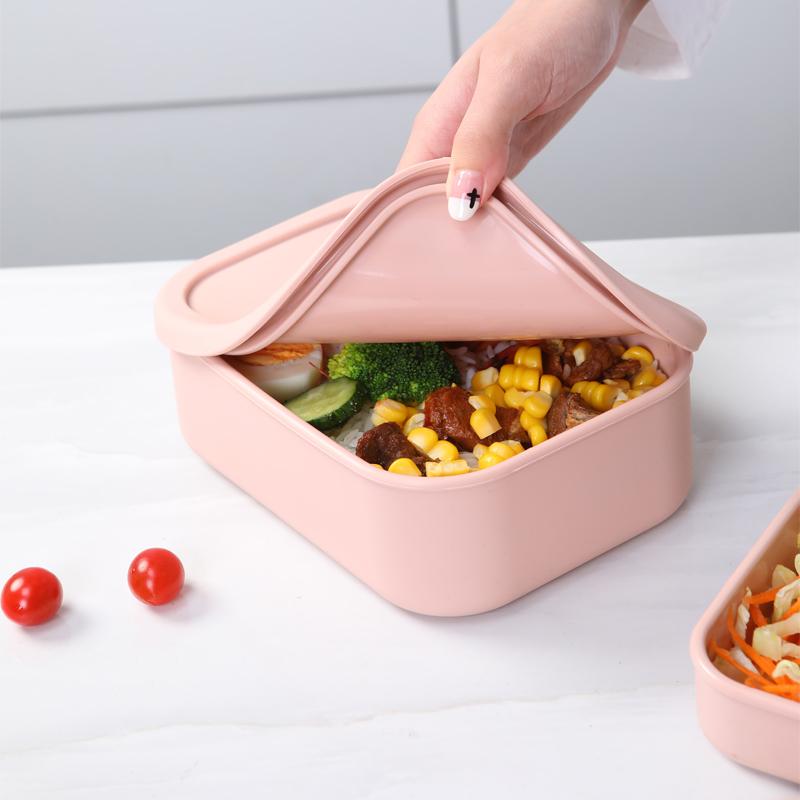 Silicone Bento Box Made from Platinum LFGB German Silicone - Microwave, Freezer and Oven Safe - Lunch, Snack and Food Container