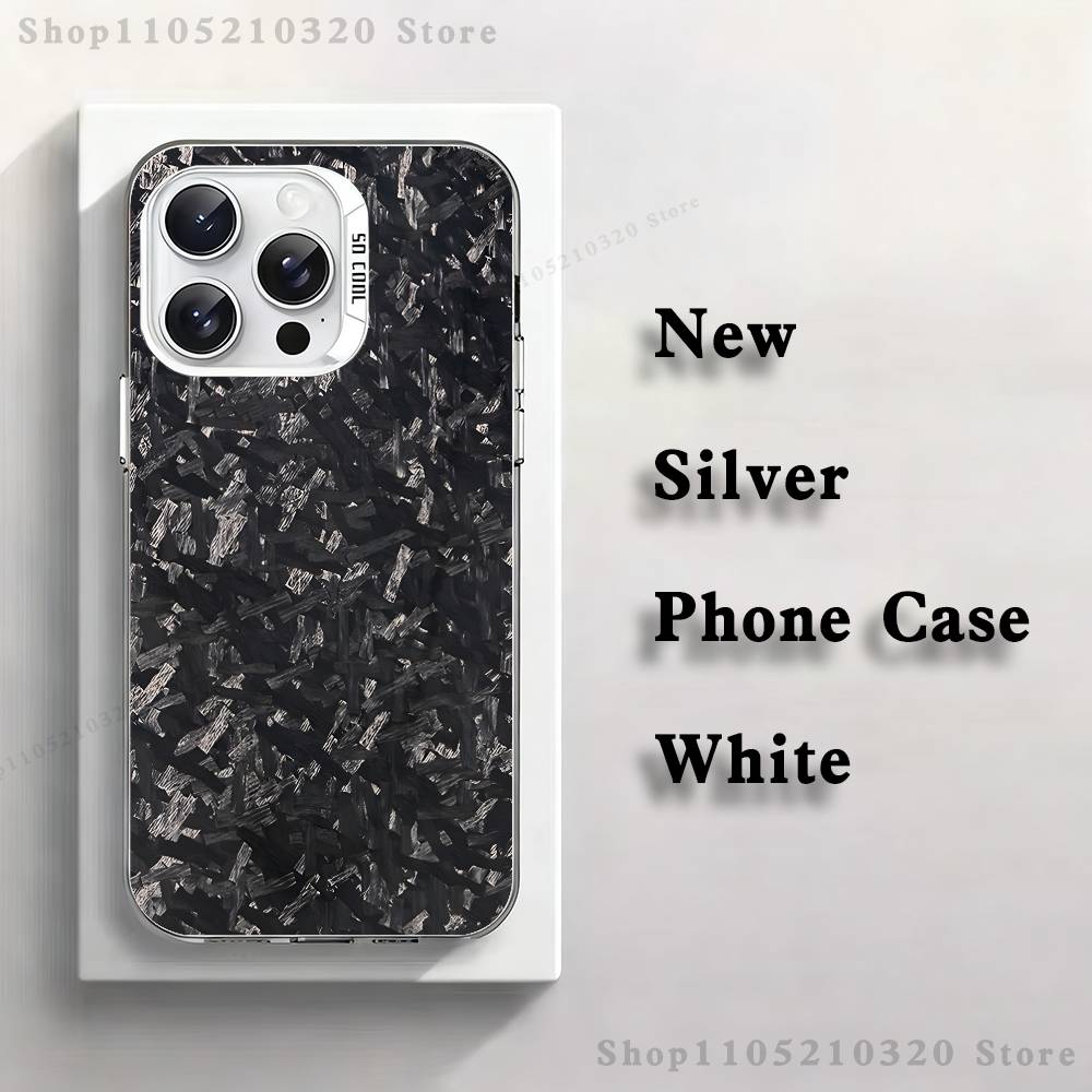 Чехол для телефона с рисунком под карбон для iPhone 17,16,15,14,13,12,11, Mini, Pro, E, MAX Белый Матовый Силиконовый Белый Чехол