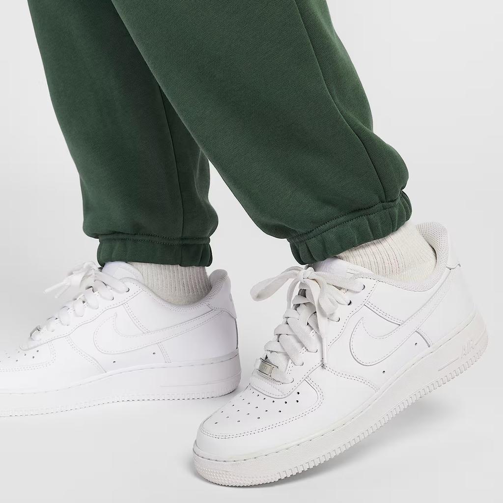 Nike Спортивная одежда Однотонные трикотажные спортивные брюки с высокой посадкой и кулиской Женские брюки FZ5997-323
