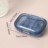 3-Compartment Small Transparent Plastic Pill Box Container Portable Travel Pill Organizer for Pocket Purse Medicine Vitamin Holder Dispenser