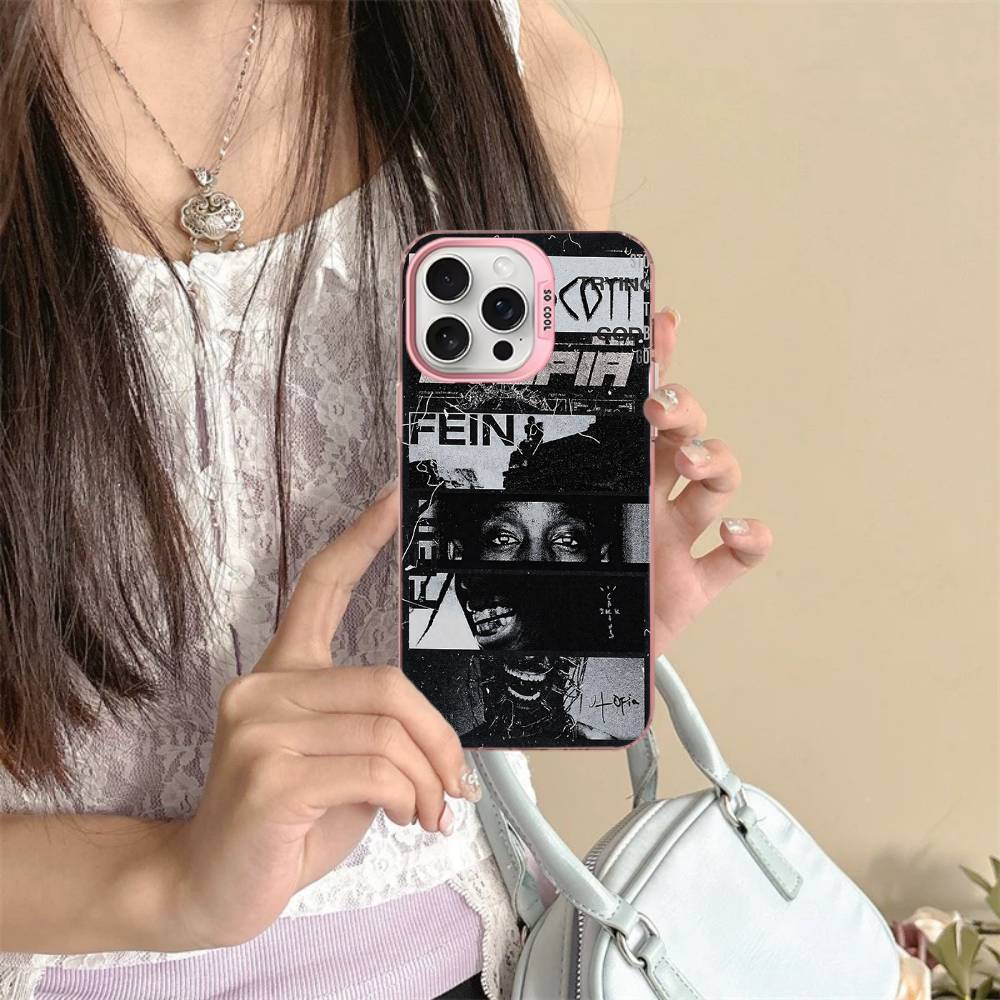 Чехол для телефона T-Travis S-ScottS Певец Для IPhone 16 15 14 13 12 11 17 Pro Max Plus Цвет Серебристый Корпус