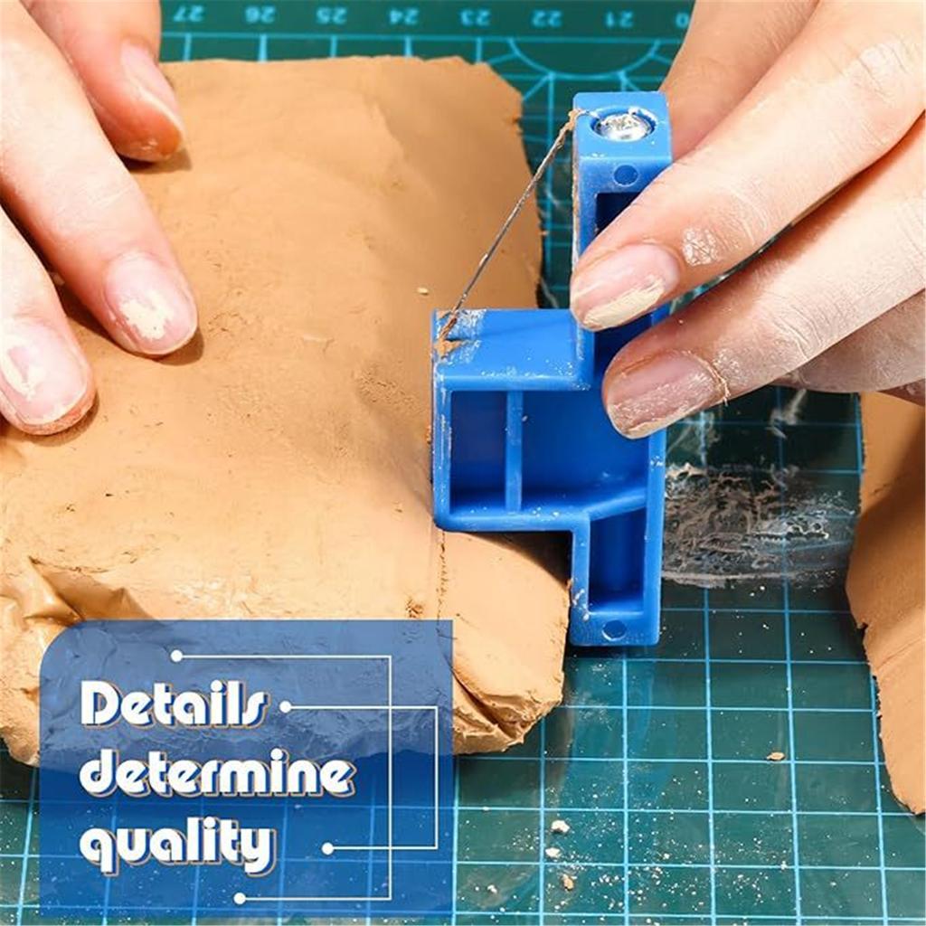 Инструмент для резки под углом Глина Стальная проволока Скошенный резак Маленький гончарный угловой резак Пластиковый инструмент для обрезки керамики Пластиковая керамика