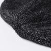 Knitted Reflective Hat Windproof High Elasticity Dome Double-layered Plush Lined Street Style