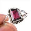Натуральный гранатовый драгоценный камень, ручная работа, серебряное подарочное ювелирное кольцо 925 пробы, размер 9 M0p56