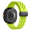 Breathable Silicone Strap for Samsung Galaxy Watch8 44mm/40mm/Watch8 Classic 46mm Multi Hole Magnetic Buckle Watch Band
