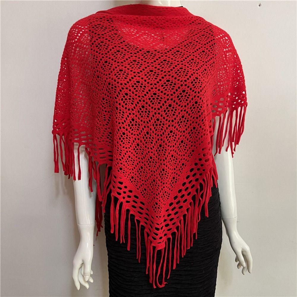 Thickening Thermal Neck Warmer Bib Temperament Cardigan Triangle Scarves Shawl  Women Lady Girl
