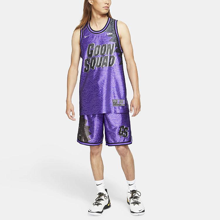 Nike Космический джем: Быстросохнущие баскетбольные шорты A New Legacy X LeBron Tune Squad, мужские брюки фиолетового цвета DJ3876-560