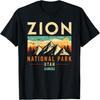 Zion Est 1919 Юта Винтажная Ретро Футболка Национальный Парк