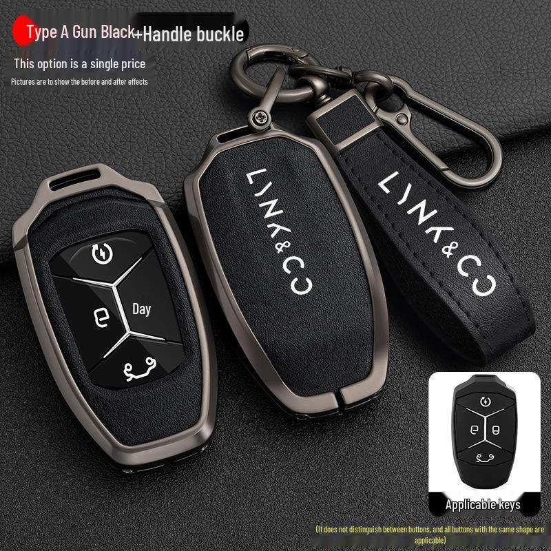 Lynk&Co Car Key Case: Metal Shell for Models 01, 02, 03 - Unisex Key Holder