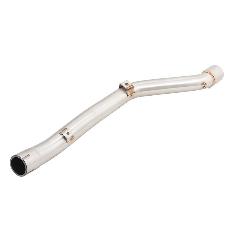 51MM Exhaust Pipe For Suzuki DR650 \ S \ SE 19-22 Motorcycle Muffler Mid Link Pipe Escape Connect Tube Slip On Stainless Steel