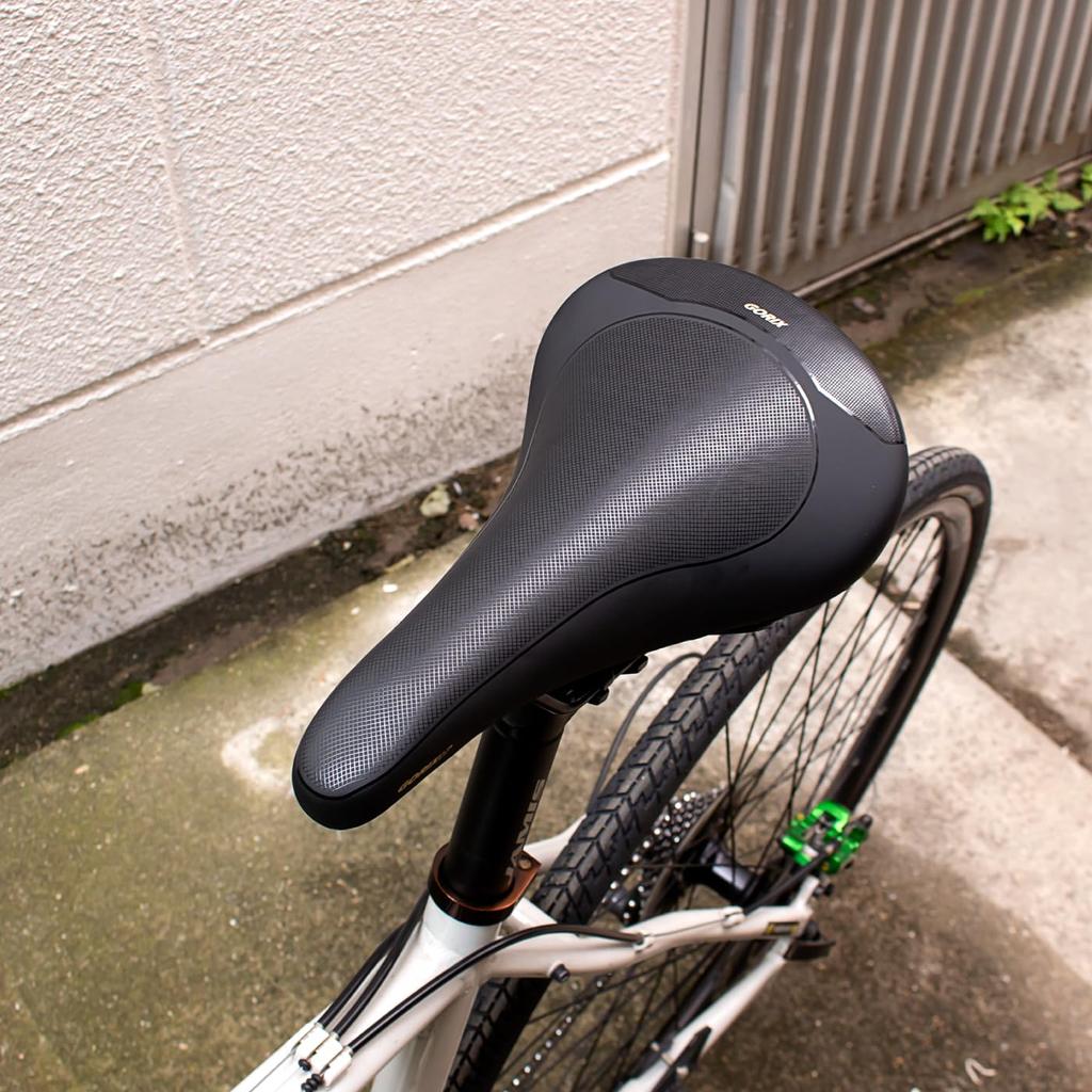 GORIX Saddle with Spring Reduce the Burden On the Wide Bicycle Road Bike Comfort Cushioning Long Ride Shock Absorption Bicycle Saddle Replacement