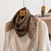 Pastoral Retro Floral Cotton Silk Scarf - Stylish Design
