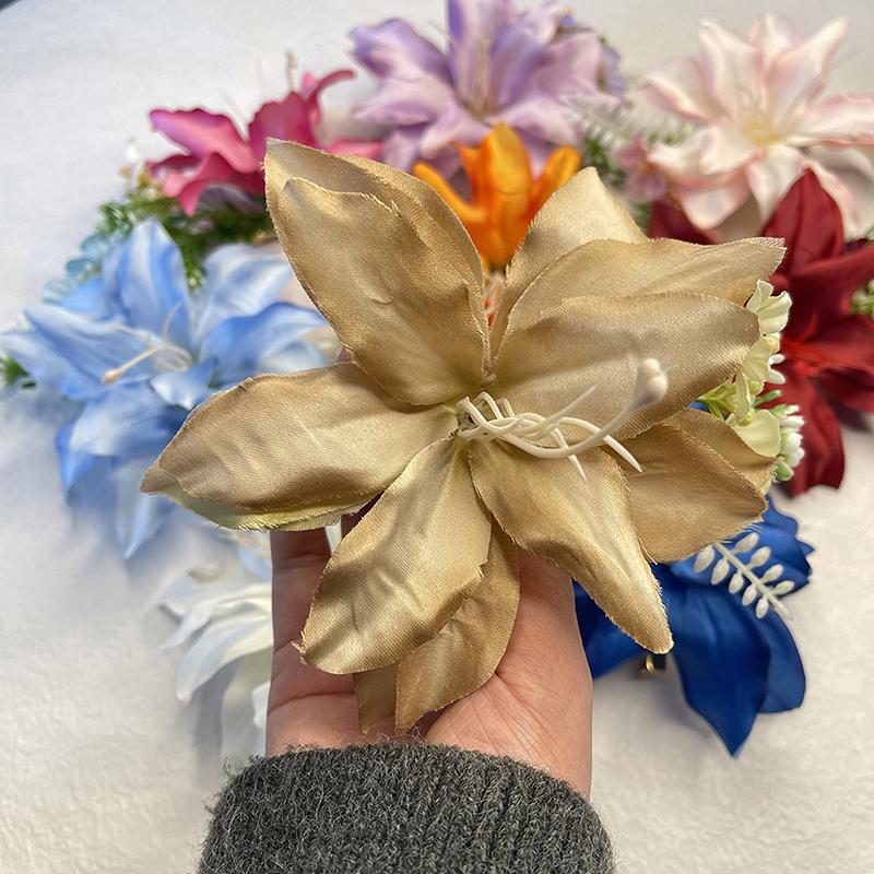 Модные головные уборы Гавайские заколки для волос с цветами Романтичные заколки для волос Милые заколки для волос с челкой Искусственные цветы Аксессуары для волос Подарки