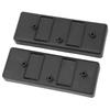 2pcs RC Car Battery Tray Plastic Battery Mounting Plate for Axial SCX10 1/10 RC Car Black