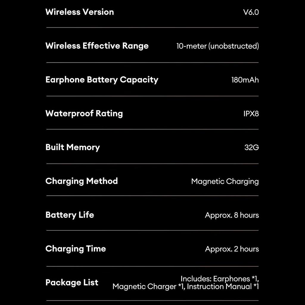 Оригинальные наушники Lenovo S106 с костной проводимостью, Bluetooth 6.0, водонепроницаемые IPX8, MP3-плеер на 32 ГБ, HIFI-наушники с микрофоном для плавания