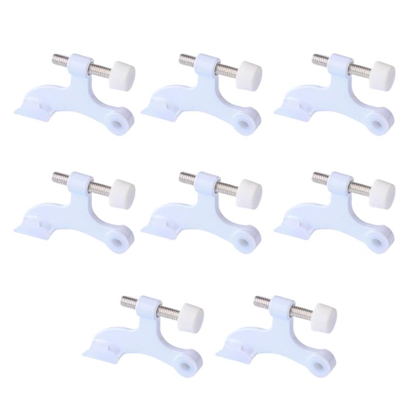 Heavy Duty White Colored Door Top Hinges  easy installs US Type Door Stoppers Luxurious White Door Hinges For Various Door