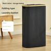 Корзина для белья с пылезащитной крышкой, складная конструкция, большая вместимость, водонепроницаемая корзина для грязной одежды, органайзер для хранения игрушек, одеял