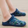 Мужские сандалии женские мюли летние нескользящие туфли для пар с отверстиями 1 EVA садовые туфли камуфляжные пляжные плоские мужские тапочки