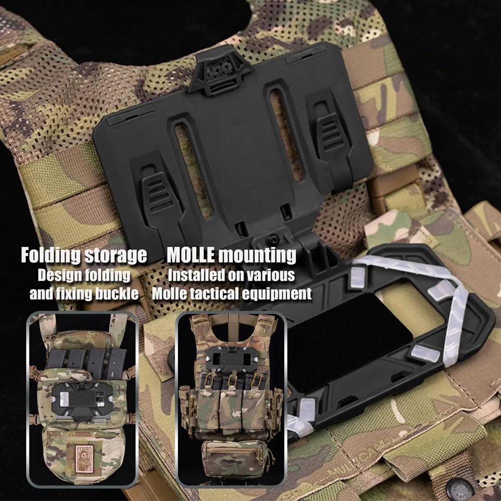 Тактическая многофункциональная панель на грудь MOLLE | Для навигации/Тактический чехол для телефона/Карты/Хранения | Аксессуар для снаряжения для охоты и активного отдыха