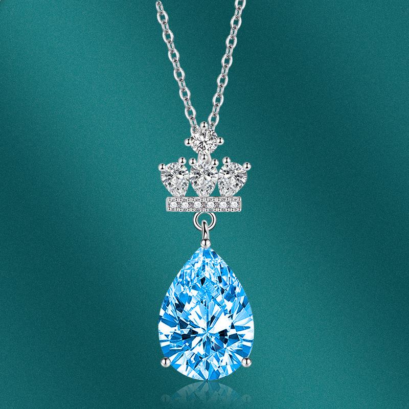 BELLA BOX Ожерелье с подвеской в ​​форме капли в форме груши, модные ювелирные изделия для свадьбы и помолвки, многоцветные