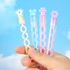 5-hole Colorful Bubble Tube Toy Handheld Mini Bubble Wand Cat Paw Bubble Blower Amusement Park