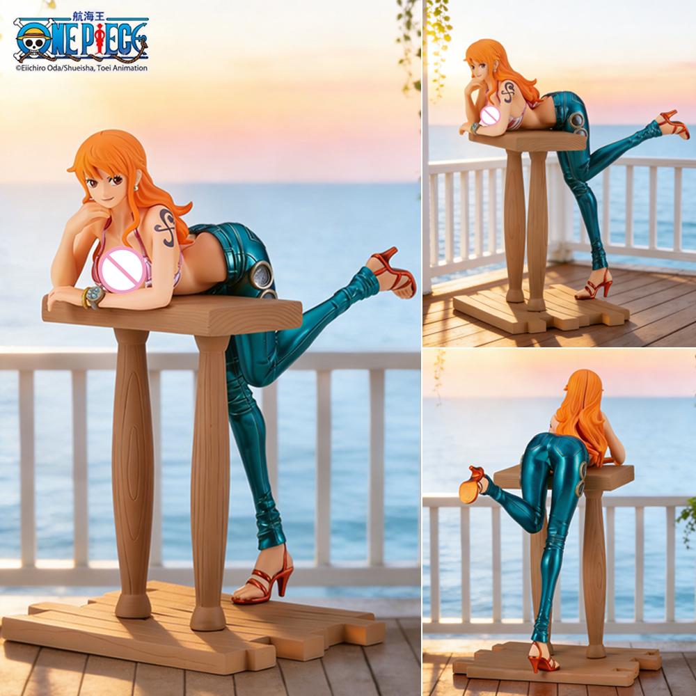 1 шт. Официальная фигурка Нами из One Piece, Атмосферный декоративный орнамент для рабочего стола и автомобиля, Идеальный подарок на дни рождения и праздники.
