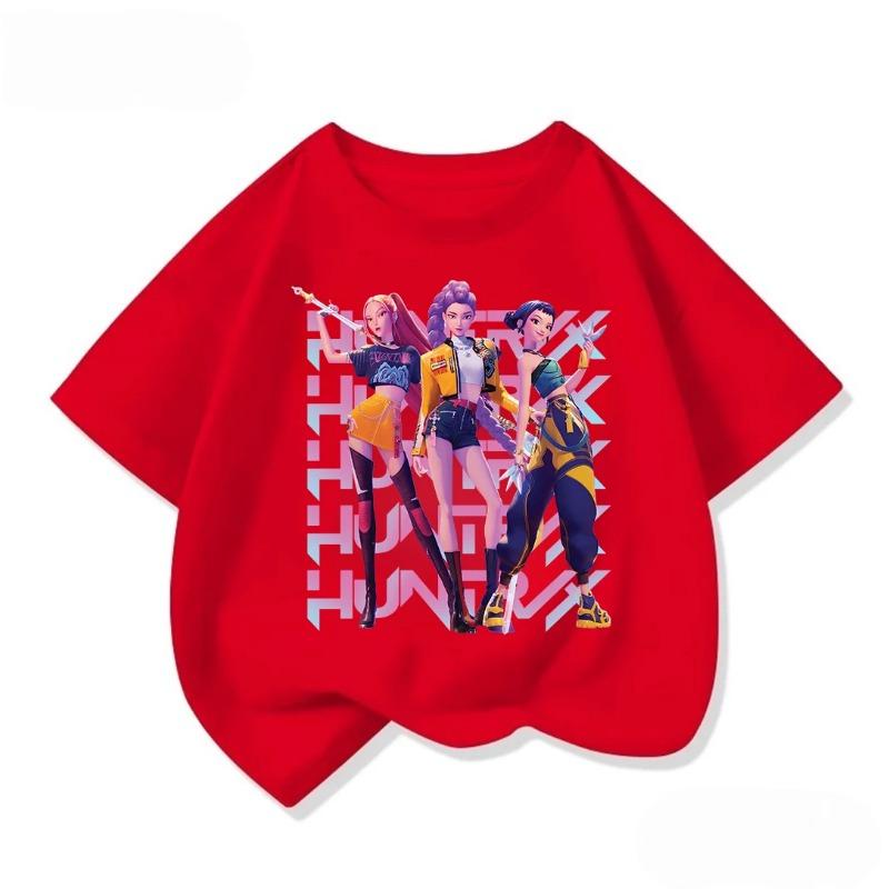 Youth Short Sleeve Tee Sweet Street Trend Vivid Kpop Graphic All Match Summer Outfit 3 14 Years