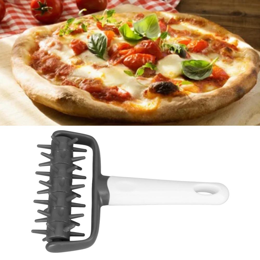 PP Dough Docker Roller Handheld Pizza Roller Spikes Dough Pricker Roller Home Kitchen Bakery
