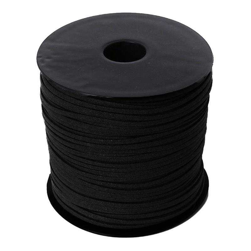 1 шт. шнур из искусственной замши, кожаное кружево для одежды, обуви, фурнитура для изготовления ювелирных изделий, около 3 мм, 100 ярдов/рулон