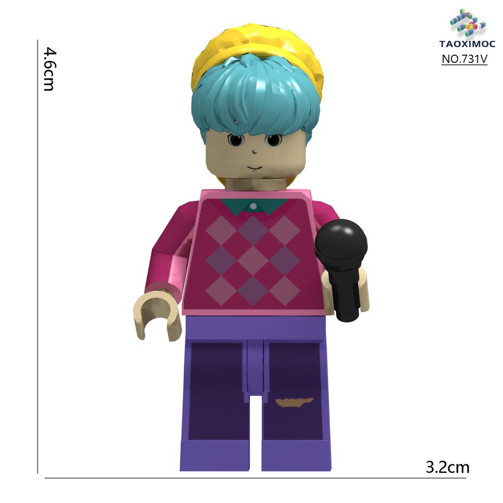 New Demon Hunters KPopDemon Hunters women's group plus men's group assembled building block doll toy series