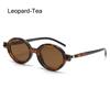 Literary Small Oval Sunglasses Punk Beach/Travel/Streetwear Glasses Flat Glasses  for Women & Men