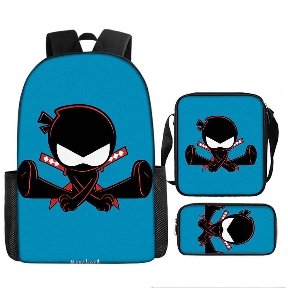 Рюкзак NINJA KIDZ Пенал Сумка через плечо Рюкзак Большой вместимости Дорожная сумка Лучший подарок для мальчиков и девочек