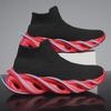 Men's Autumn Lightweight Knit Sneakers - Breathable, Sock-Style, Blade Design for Running and Casual Wear
