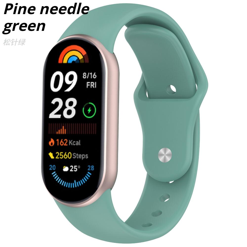Однотонный силиконовый ремешок для Xiaomi Mi Band 10 9 8, ремешок NFC, спортивный резиновый браслет на запястье для умного браслета Xiaomi 8 9 10, ремешок для часов
