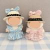 [Cloth Only] Cute Little Rabbit Bow Chiffon Dress Set 17cm Doll Clothes, Outfits Set for Dolls Fashionable and Cute