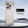 Совместим с iPhone 17 Pro Max: Металлические уголки неправильной формы и безрамочная защитная пленка для линз для iPhone 14-13.