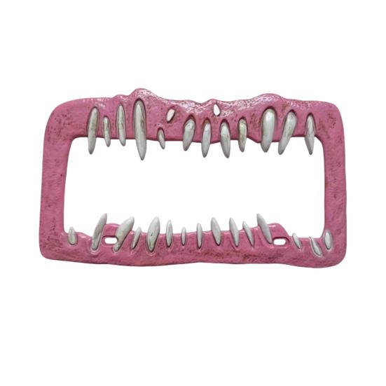 Хэллоуин Ужас Рамка для номерного знака Универсальная посадка Простая установка Погодоустойчивый Держатель номерного знака Украшение автомобиля Знак